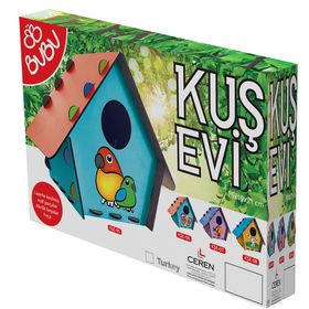 Bubu Boyama Seti Ahşap Kuş Evi