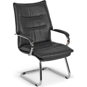 Bubu Home Colaxi Siyah Chrome Ofis Misafir Bekleme Koltuğu