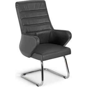 Bubu Home Colbel Siyah Ofis Misafir Bekleme Koltuğu