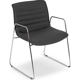 Bubu Home Colima Siyah Ofis Misafir Bekleme Koltuğu