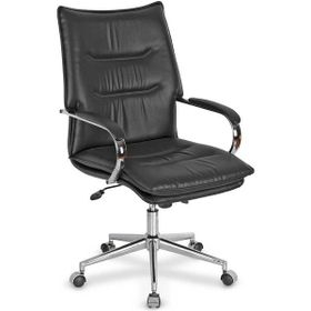 Bubu Home Siyah Colaxı Chrome Ofis Çalışma Koltuğu