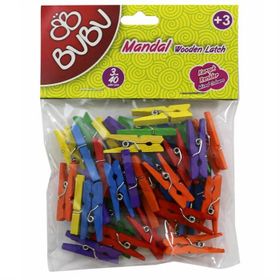 Bubu HS0005 Renkli 3 cm 40'lı Mandal