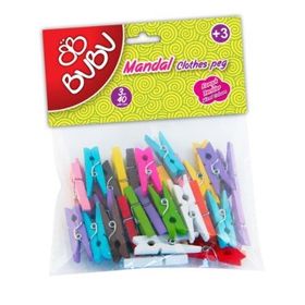 Bubu HS0005 Renkli 3 cm 40'lı Mandal