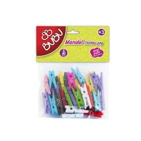 Bubu HS0005 Renkli 3 cm 40'lı Mandal