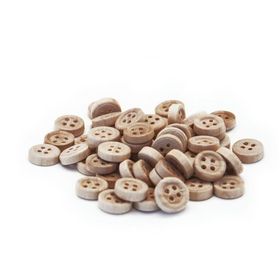 Bubu HS006 1,2 cm 60'lı Natural Düğme
