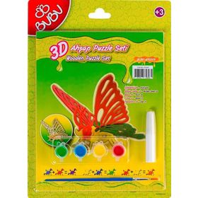 Bubu Kelebek 3D Ahşap Puzzle