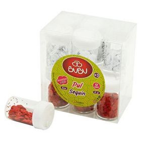 Bubu Kırmızı Beyaz 6 gr Karışık Renk 1 Tüp Pul