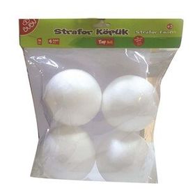 Bubu KP0006 10 cm 4'lü Top Strafor Köpük