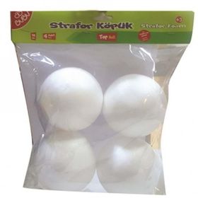 Bubu KP0006 10 cm 4'lü Top Strafor Köpük