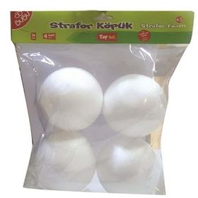 Bubu KP0006 10 cm 4'lü Top Strafor Köpük