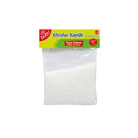 Bubu KP0037 Strafor Köpük Beyaz Ponpon