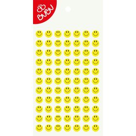 Bubu LS0043 Lüx Epoxy Gülen Yüz 1 cm Sticker