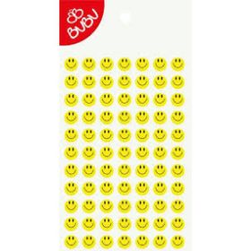 Bubu LS0043 Lüx Epoxy Gülen Yüz 1 cm Sticker