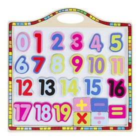 Bubu Manyetik Rakam Ahşap Puzzle