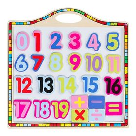 Bubu Manyetik Rakam Ahşap Puzzle