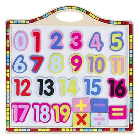 Bubu Manyetik Rakam Ahşap Puzzle