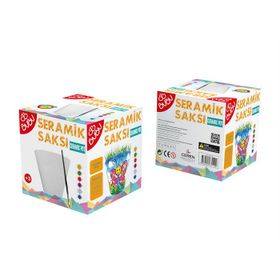 Bubu MP37674 Seramik Saksı Boyama