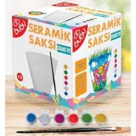 Bubu MP37674 Seramik Saksı Boyama