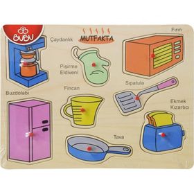 Bubu Mutfak Eşyaları 8 Parça Puzzle