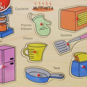 Bubu Mutfak Eşyaları 8 Parça Puzzle