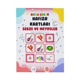 Bubu Sebze ve Meyveler Akıllı Çocuk Hafıza Kartları