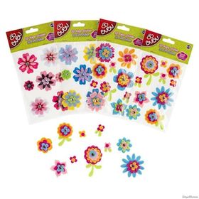 Bubu Simli Çiçek Sticker