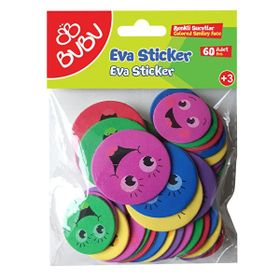 Bubu ST0142 Sticker Renkli Suratlar 60'lı Eva
