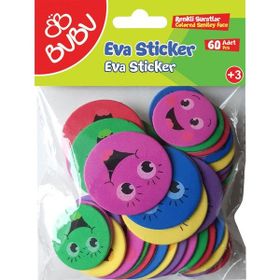 Bubu ST0142 Sticker Renkli Suratlar 60'lı Eva