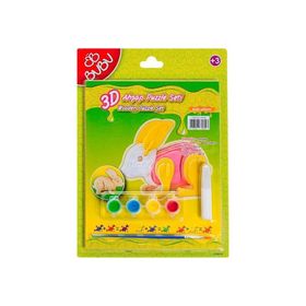 Bubu Tavşan 3D Ahşap Puzzle
