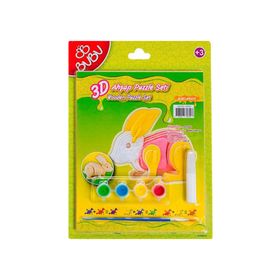 Bubu Tavşan 3D Ahşap Puzzle