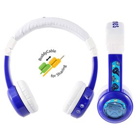 Buddyphones Connect Mavi Kablolu Kulak Üstü Çocuk Kulaklığı
