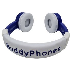 Buddyphones Connect Mavi Kablolu Kulak Üstü Çocuk Kulaklığı