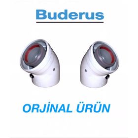 Buderus 45 Derece Yoğuşmalı Kombi Baca Dirseği