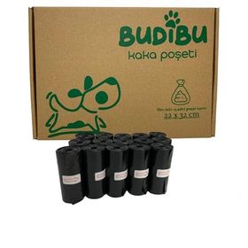 Budibu 15 Rulo 225 Adet Kedi Köpek Kaka Poşeti