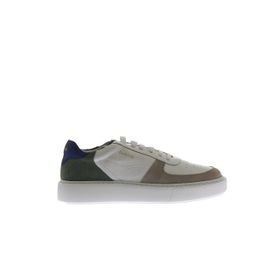 Bueno Shoes 01MU10405 Beyaz Bej Deri-Süet Erkek Spor Ayakkabı