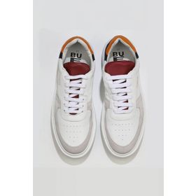 Bueno Shoes 01mu10405 Beyaz Deri Süet Erkek Spor Ayakkabı