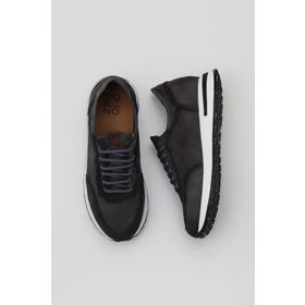Bueno Shoes 01MV11500 Gri Süet Erkek Spor Ayakkabı