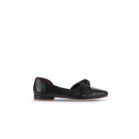 Bueno Shoes 01WA0301 Siyah Deri Kadın Babet