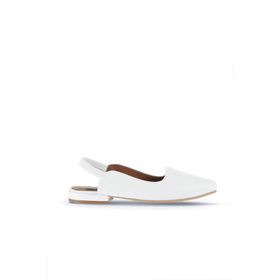 Bueno Shoes 01WA0303 Beyaz Deri Kadın Düz Sandalet