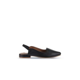 Bueno Shoes 01WA0303 Siyah Kahve Bej Deri Kadın Düz Sandalet