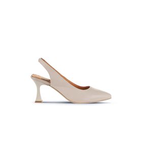 Bueno Shoes 01WA1400 Gri Deri Kadın Topuklu Ayakkabı