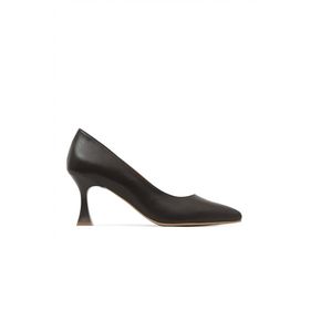 Bueno Shoes 01WA1401 Kahverengi Deri Kadın Topuklu Ayakkabı