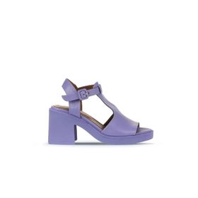 Bueno Shoes 01WA1702 Lila Deri Kadın Topuklu Sandalet