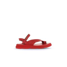 Bueno Shoes 01WA2602 Kırmızı Deri Kadın Parmak Arası Sandalet