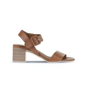 Bueno Shoes 01WA2805 Kahverengi Deri Kadın Topuklu Sandalet
