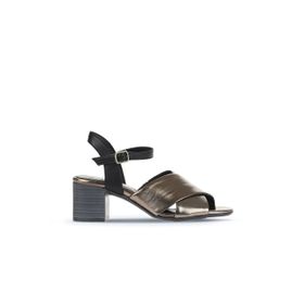 Bueno Shoes 01WA2810 Haki Parlak Deri Kadın Topuklu Ayakkabı