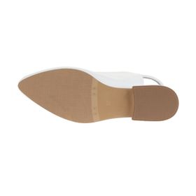 Bueno Shoes 01WA3004 Beyaz Deri Kadın Düz Kadın Sandalet