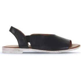 Bueno Shoes 01WA3007 Siyah Deri Kadın Düz Sandalet