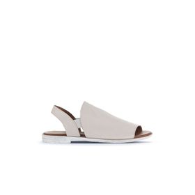 Bueno Shoes 01WA3008 Gri Deri Kadın Düz Sandalet