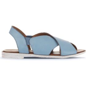 Bueno Shoes 01WA3009 Mavi Açık Deri Kadın Düz Sandalet